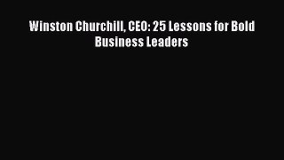 Read Winston Churchill CEO: 25 Lessons for Bold Business Leaders Ebook Online