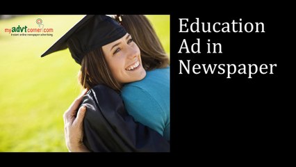Education Advertisement in Newspaper, Classified Education Ads
