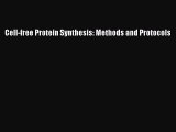 Read Cell-free Protein Synthesis: Methods and Protocols Ebook Free