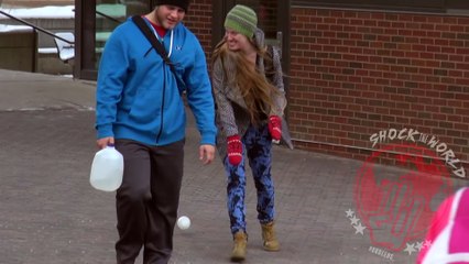 FUNNY SNOWBALL PRANK!! - HOW TO PRANK
