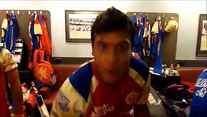 Big Victory over Deccan Chargers - Locker Room Celebrations.