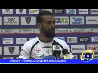 Us Lecce  | Tornare al successo contro la Paganese