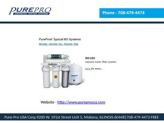 Reverse Osmosis Water System