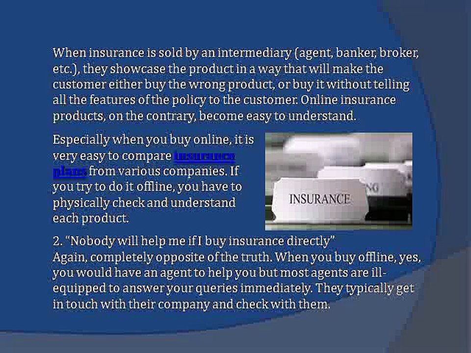 Online Insurance – 5 Myths About Buying in India