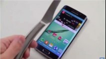 Samsung Galaxy S6 Edge Hammer and Knife Scratch Test