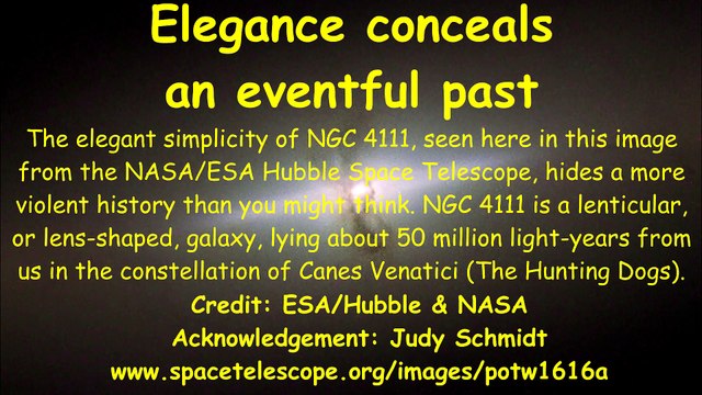 Elegance conceals an eventful past NGC 4111