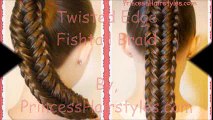 Twisted Edge Fishtail Braid, Hair Tutorial