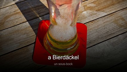 Leçon d'alsacien de Huguette Dreikaus: la bière