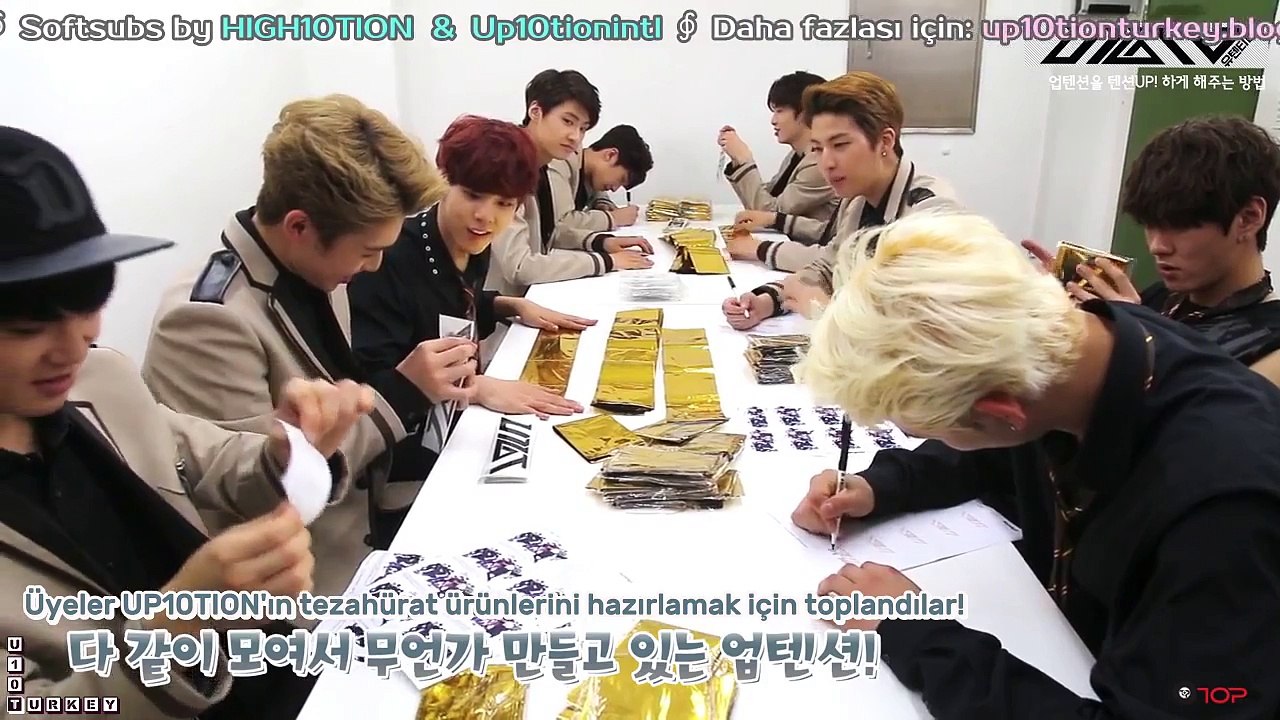 [15.10.2015] U10TV 9. Bölüm - UP10TION'ın Tezahürat Eşyaları İmalat Safhası (Türkçe Altyazılı)