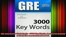 READ book  GRE Interactive Flash Cards  3000 Key Words A powerful method to learn the vocabulary Full Free