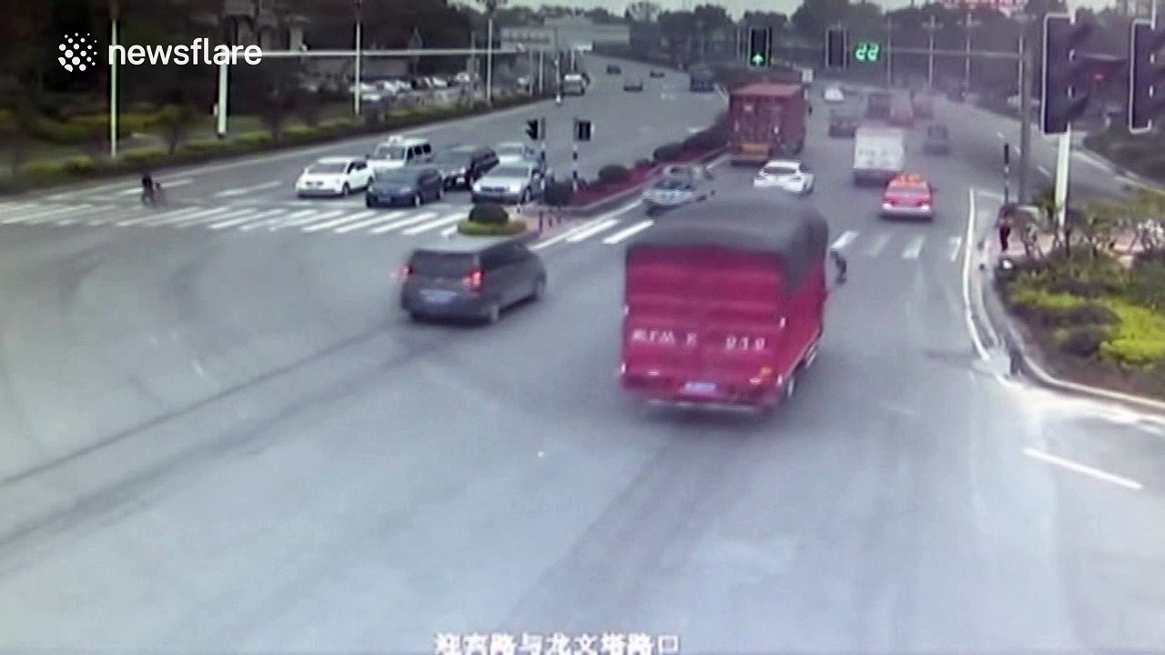 Teenager miraculously survives being hit by TWO...