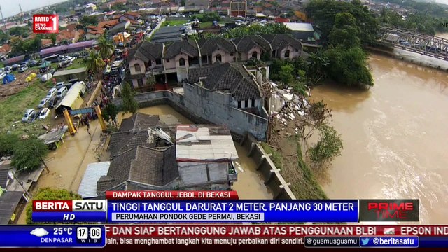 Tangani Tanggul Jebol Sungai Cikeas, DPU Buat Tanggul Darurat