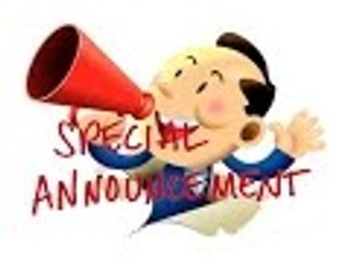 Special Announcement