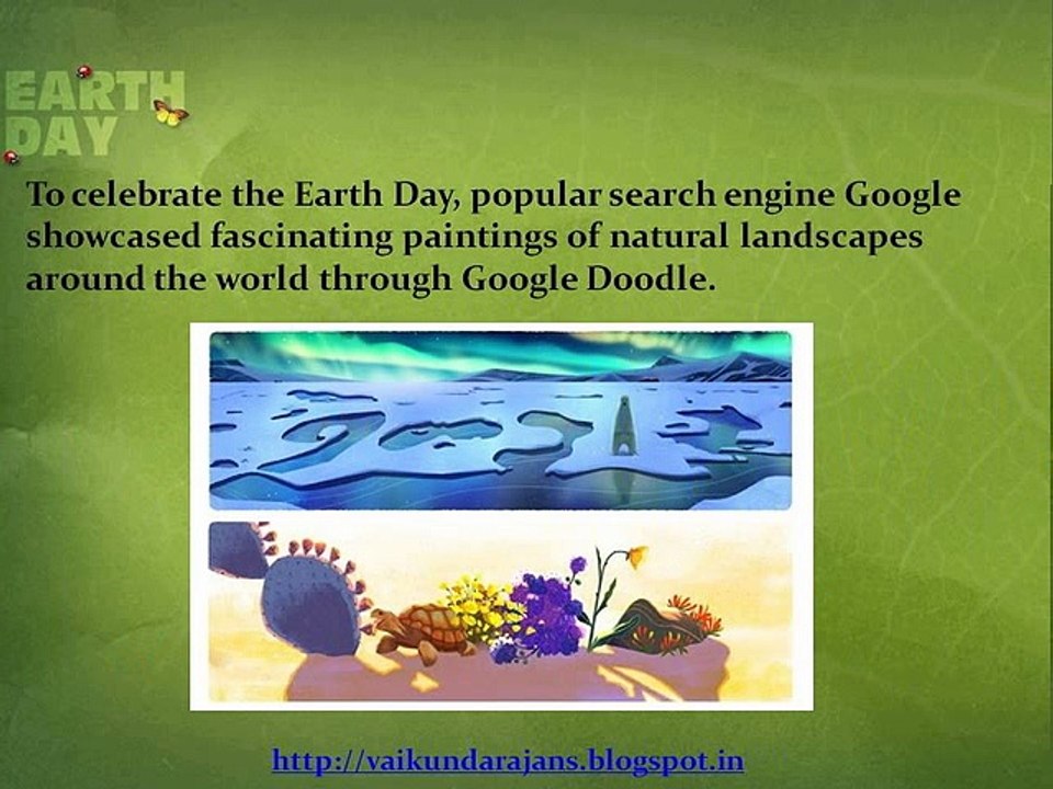 Vaikundarajan Speaks On Earth Day