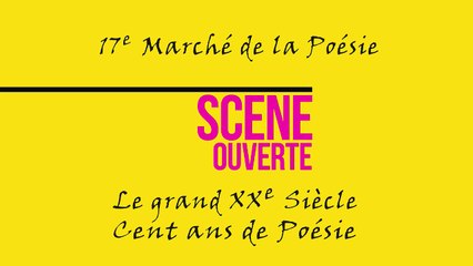 Scène ouverte 2016 - 2eme partie - Marché de la Poésie de Bordeaux