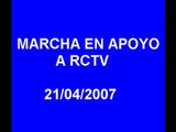 MARCHA EN APOYO A RCTV 21/04/2007