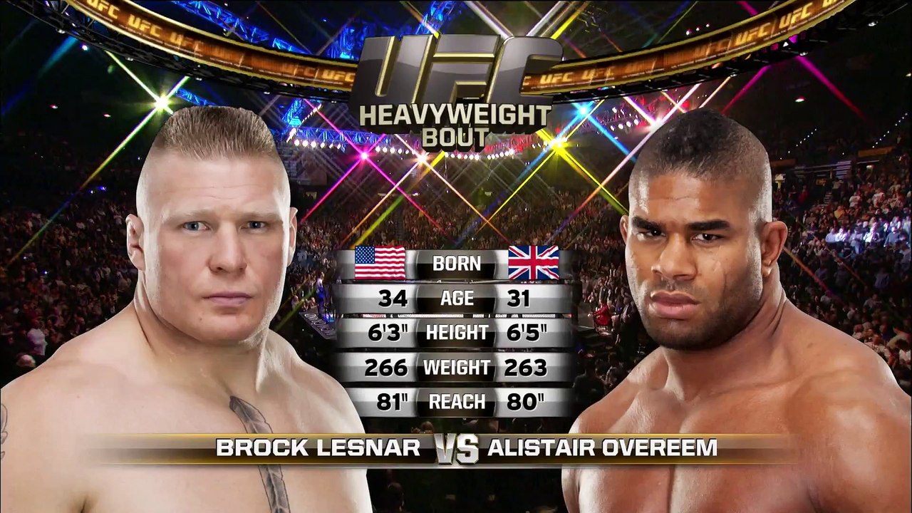 Alistair Overeem vs Brock Lesnar