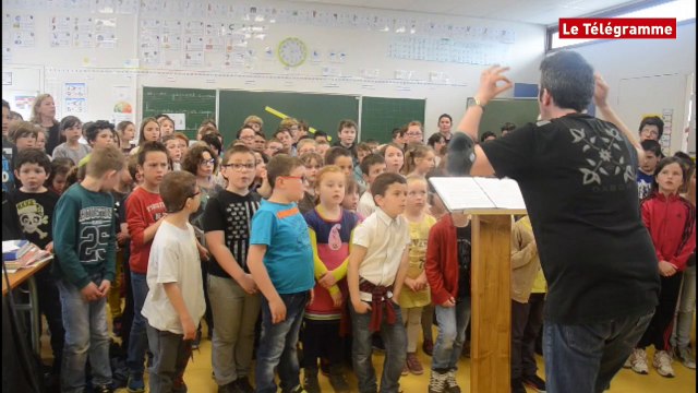 Douarnenez. La chorale de l'école Jules-Verne enregistre un conte musical