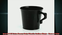 buy now  Black 8 OZ Extra Heavy Duty Plastic Coffee Mugs  Case of 500