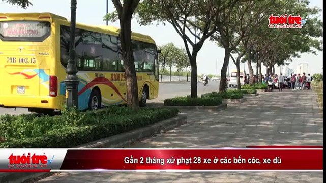 Gần 2 tháng xử phạt 28 xe ở các bến cóc, xe dù