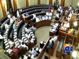 Opposition protest in Sindh Assembly, CM stops his speech -22 April 2016