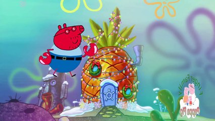 Peppa Pig spongebob Finger Family Nursery Rhymes Lyrics Kids Songs