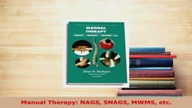 PDF  Manual Therapy NAGS SNAGS MWMS etc Ebook