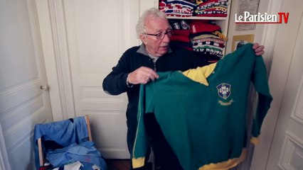 Video herunterladen: Jacques Vendroux présente son incroyable collection de maillots de foot