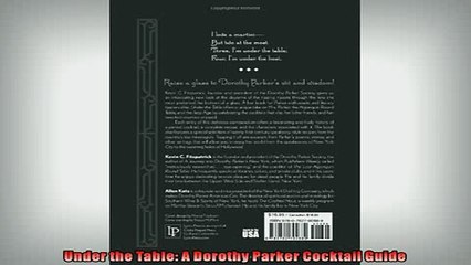 EBOOK ONLINE  Under the Table A Dorothy Parker Cocktail Guide  DOWNLOAD ONLINE