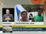 Guatemala: arriba a la capital Marcha por el Agua