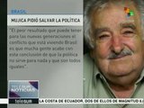 José Mujica pide a los brasileños que salven la política
