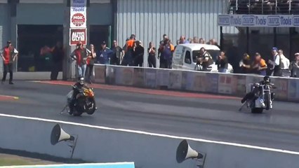 TOP FUEL BIKE CRASH