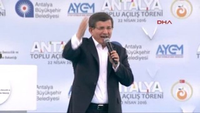 Antalya - Başbakan Davutoğlu, Toplu Açılış Töreninde Konuştu 2