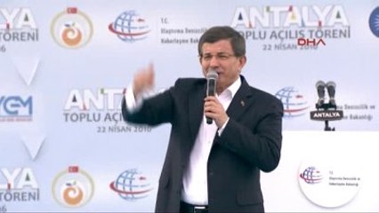 Antalya - Başbakan Davutoğlu, Toplu Açılış Töreninde Konuştu 3