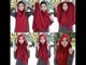 Tutorial Simple Hijab Pashmina | Red Orange Hijab Style 2016
