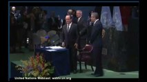 Primeros líderes mundiales comienzan a firmar el Acuerdo de París sobre clima