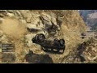 Grand Theft Auto V ONLINE funny moments with Mercedes GL on mountain 60fps 1080p