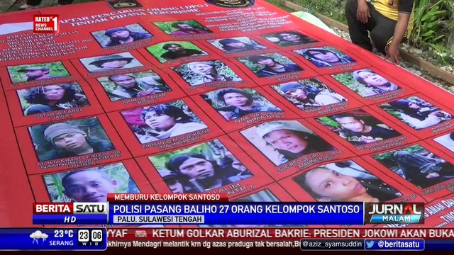 Satgas Tinombala Pasang Baliho 27 Anggota Kelompok Santoso