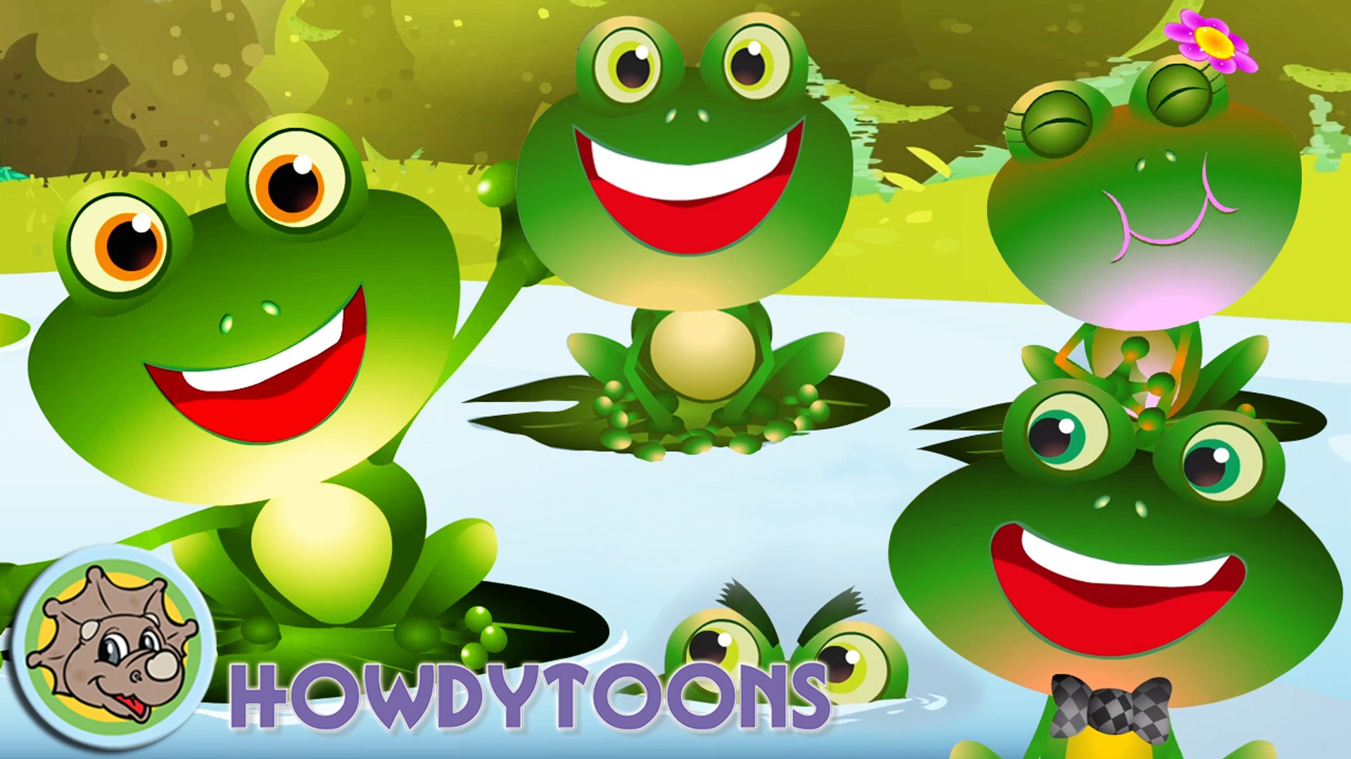 The Little Green Frog song - Rainbow Songs Music Videos for Kids by  Howdytoons - video Dailymotion