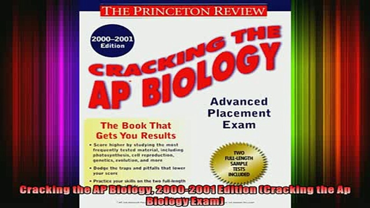 READ book  Cracking the AP Biology 20002001 Edition Cracking the Ap Biology Exam Full EBook