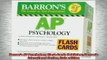 READ book  Barrons AP Psychology Flash Cards Publisher Barrons Educational Series Crds edition Full Free