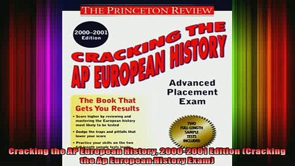 READ book  Cracking the AP European History 20002001 Edition Cracking the Ap European History Exam Full EBook