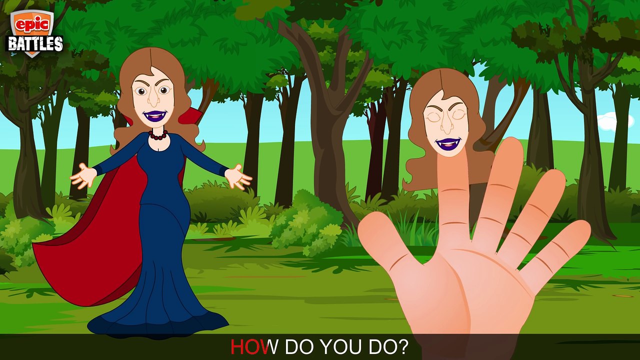 Epic Finger Family Battles of Humans Vs. Vampires _ Finger Family Nursery Rhymes