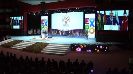Bakanı Faruk Çelik, Expo-2016 Açılış Töreninde Konuştu