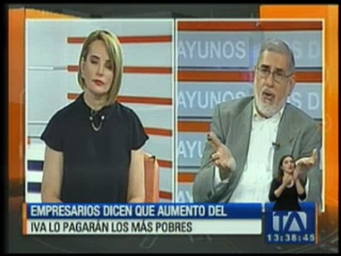 Empresarios aseguran que aumento del IVA lo pagarán los más pobres