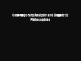 [Read Book] Contemporary Analytic and Linguistic Philosophies  EBook