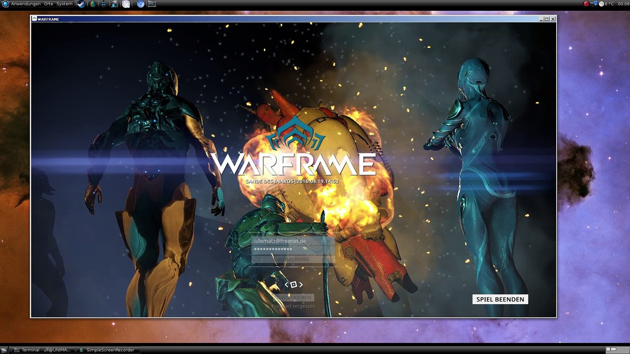 Arch Linux : Warframe testrun