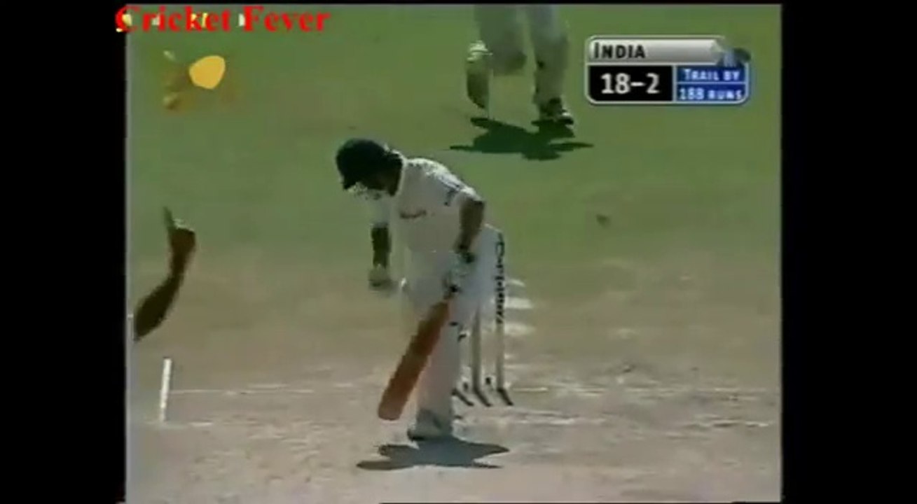 Sachin Tendulkar Clean Bowled by Tuffey