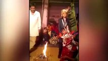 Child bride aged 5 forced to marry older man bursts into tears Chittorgarh Rajasthan, India