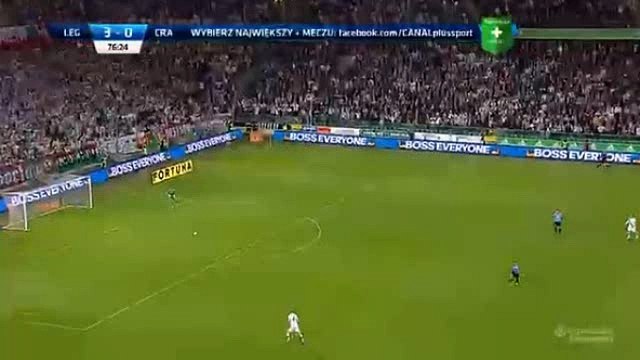 Kasper Hämäläinen Goal HD - Legia Warsaw 4-0 Cracovia - 22-04-201